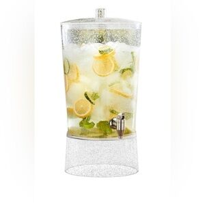 Clear Acrylic Drink Dispenser 2.9 Gallons and Easy Fill